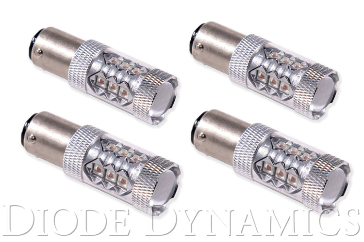 1157 LED Bulb XP80 LED Red Four Diode Dynamics