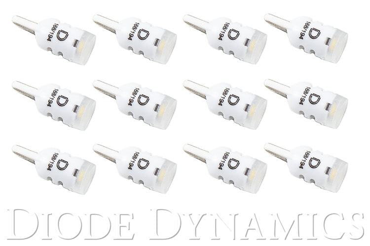 194 LED Bulb HP3 LED Pure White Set of 12 Diode Dynamics