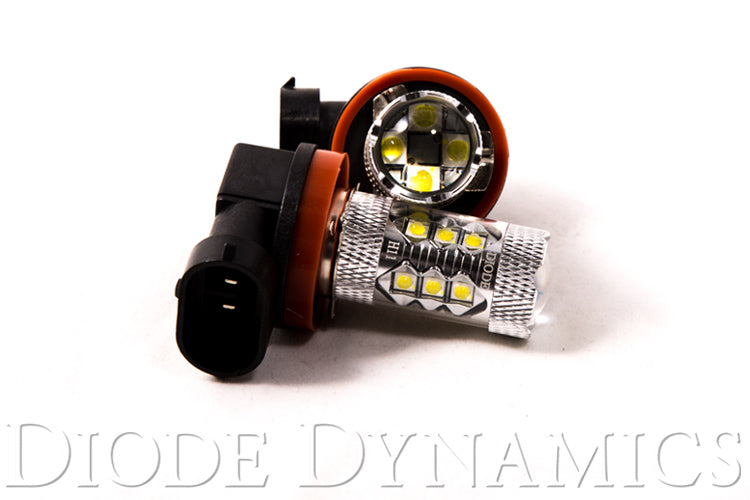 H11 XP80 LED Cool White Pair Diode Dynamics