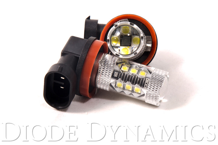 H8 XP80 LED Cool White Pair Diode Dynamics