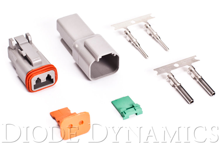 Deutsch Connector Kit 2-Pin 16-22 Gauge Diode Dynamics