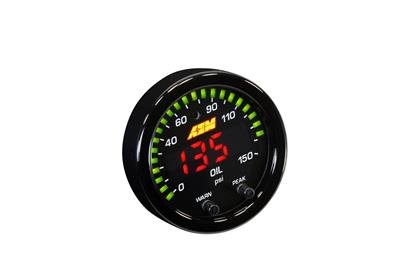 AEM Electronics - AEM X - Series 0 - 150 Oil Pressure Gauge Kit - Panda Motorworks