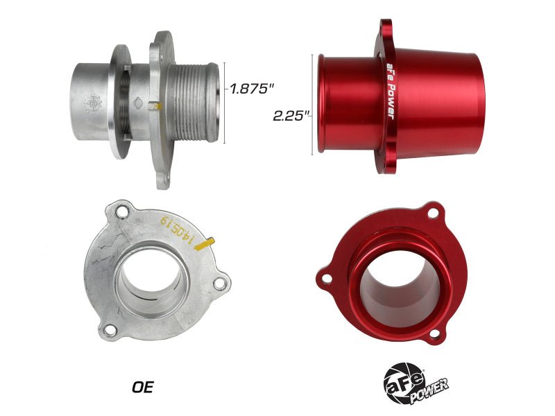 AFE - aFe 15 - 19 VW GTI Turbocharger Inlet Pipe - Red - Panda Motorworks