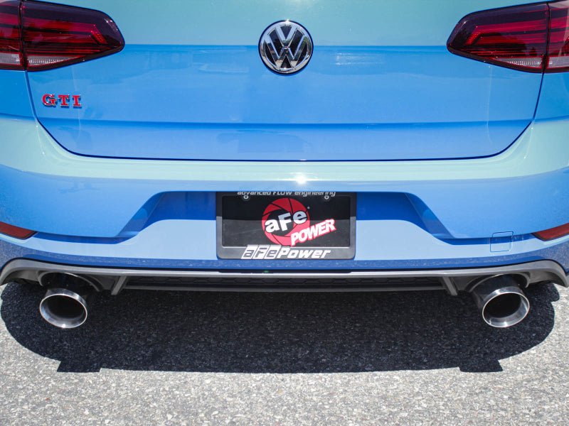 AFE - aFe 18 - 20 VW GTI (MK7.5) 2.0L MACH Force - Xp 3in to 2.5in 304 SS Axle - Back Exhaust System - Pol. Tips - Panda Motorworks