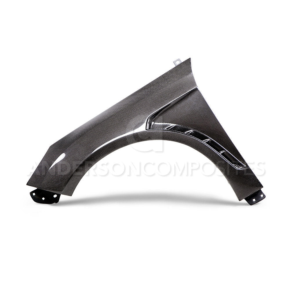 Anderson Composites - Anderson Composites 2013+ Focus Type - GR Vented Carbon Fiber Fenders .04in Wider (Pair)