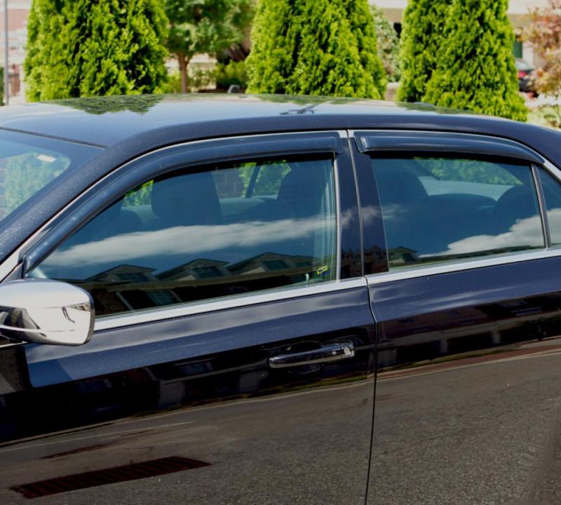 AVS - AVS 16 - 18 Honda Civic Ventvisor Outside Mount Window Deflectors 4pc - Smoke