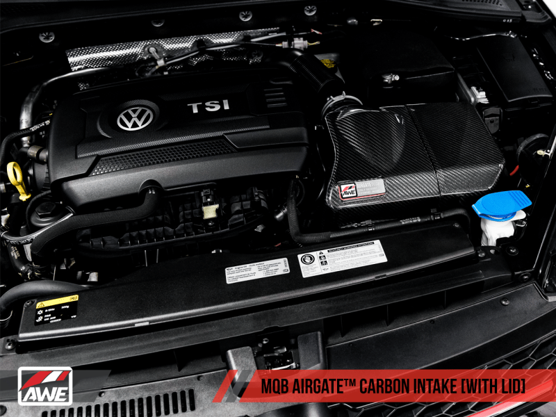AWE Tuning - AWE Tuning Audi / Volkswagen MQB 1.8T/2.0T/Golf R Carbon Fiber AirGate Intake w/ Lid - Panda Motorworks