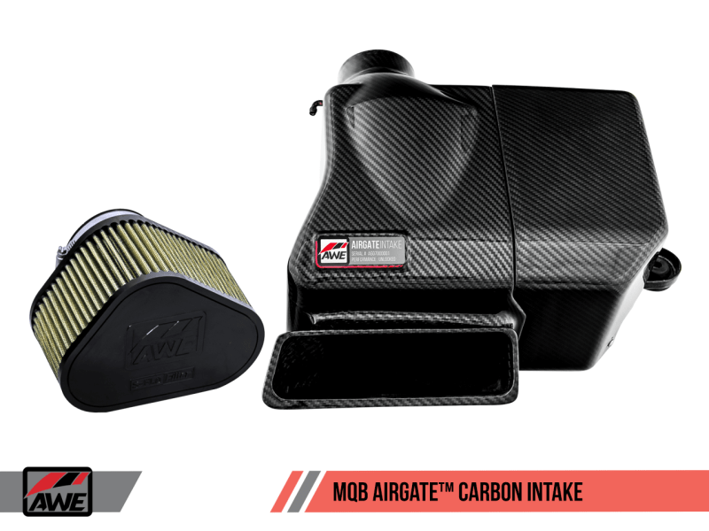 AWE Tuning - AWE Tuning Audi / Volkswagen MQB 1.8T/2.0T/Golf R Carbon Fiber AirGate Intake w/ Lid - Panda Motorworks