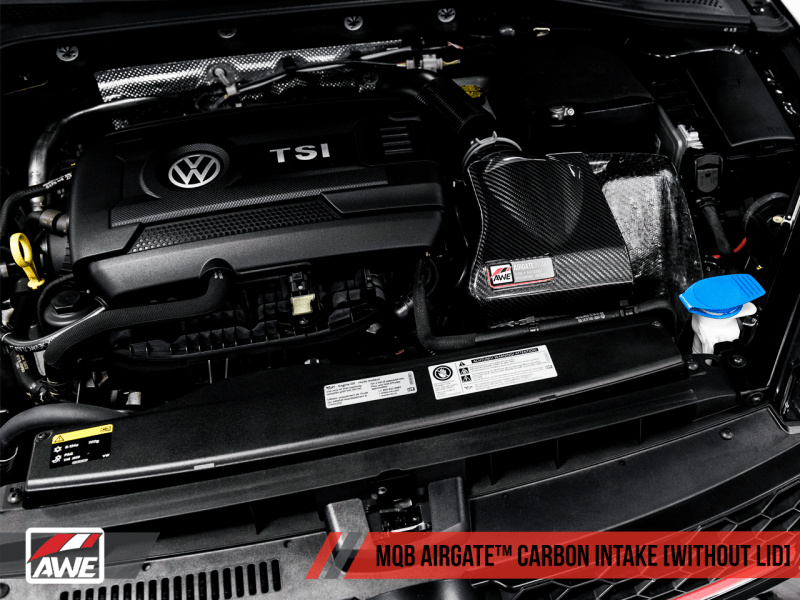 AWE Tuning - AWE Tuning Audi / Volkswagen MQB 1.8T/2.0T/Golf R Carbon Fiber AirGate Intake w/ Lid - Panda Motorworks