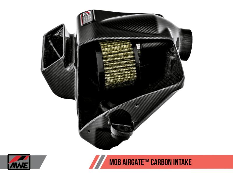 AWE Tuning - AWE Tuning Audi / Volkswagen MQB 1.8T/2.0T/Golf R Carbon Fiber AirGate Intake w/ Lid - Panda Motorworks