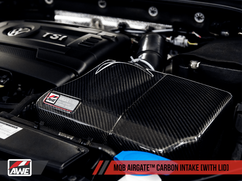 AWE Tuning - AWE Tuning Audi / Volkswagen MQB 1.8T/2.0T/Golf R Carbon Fiber AirGate Intake w/ Lid - Panda Motorworks