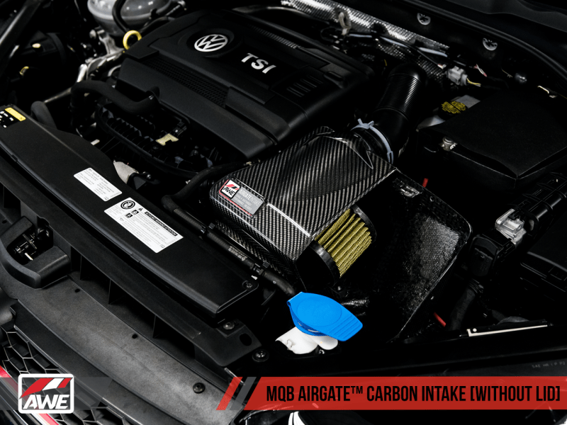 AWE Tuning - AWE Tuning Audi / Volkswagen MQB 1.8T/2.0T/Golf R Carbon Fiber AirGate Intake w/ Lid - Panda Motorworks