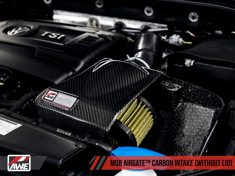 AWE Tuning - AWE Tuning Audi / Volkswagen MQB 1.8T/2.0T/Golf R Carbon Fiber AirGate Intake w/ Lid - Panda Motorworks