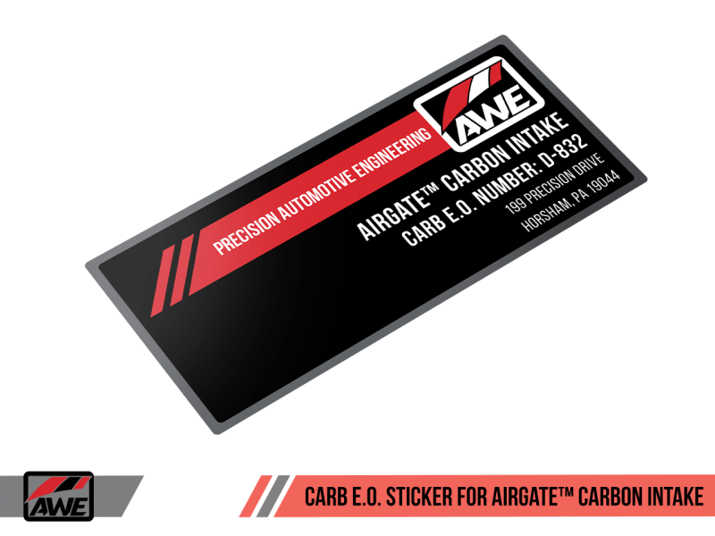 AWE Tuning - AWE Tuning Audi / Volkswagen MQB 1.8T/2.0T/Golf R Carbon Fiber AirGate Intake w/ Lid - Panda Motorworks