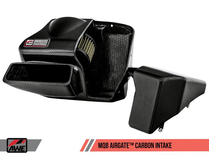 AWE Tuning - AWE Tuning Audi / Volkswagen MQB 1.8T/2.0T/Golf R Carbon Fiber AirGate Intake w/ Lid - Panda Motorworks