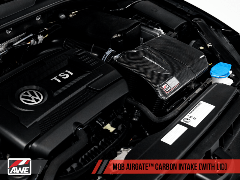 AWE Tuning - AWE Tuning Audi / Volkswagen MQB 1.8T/2.0T/Golf R Carbon Fiber AirGate Intake w/ Lid - Panda Motorworks