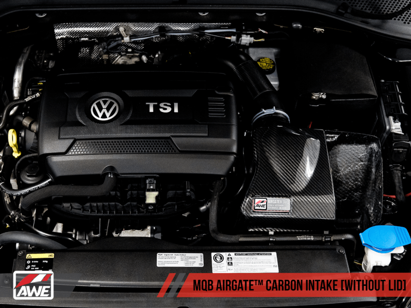 AWE Tuning - AWE Tuning Audi / Volkswagen MQB 1.8T/2.0T/Golf R Carbon Fiber AirGate Intake w/ Lid - Panda Motorworks