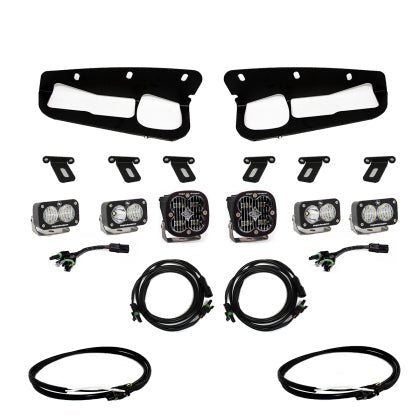 Baja Designs - Baja Designs 2021+ Ford Bronco Clear SAE Fog Pocket Kit w/Upfitter - Panda Motorworks