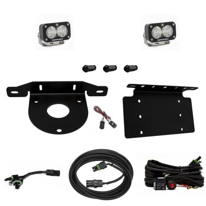 Baja Designs - Baja Designs 2021+ Ford Bronco Dual S2 Sport W/C Reverse Kit w/Lic Plate w/Upfitter - Panda Motorworks