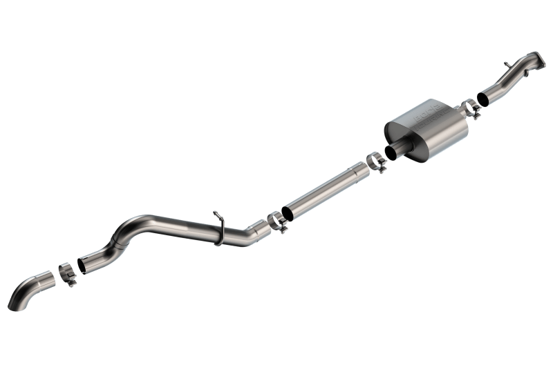 Borla - Borla 21 - 22 Ford Bronco 2.3L 2DR/4DR T - 304 Stainless Steel Cat - Back Touring Exhaust - Brushed - Panda Motorworks