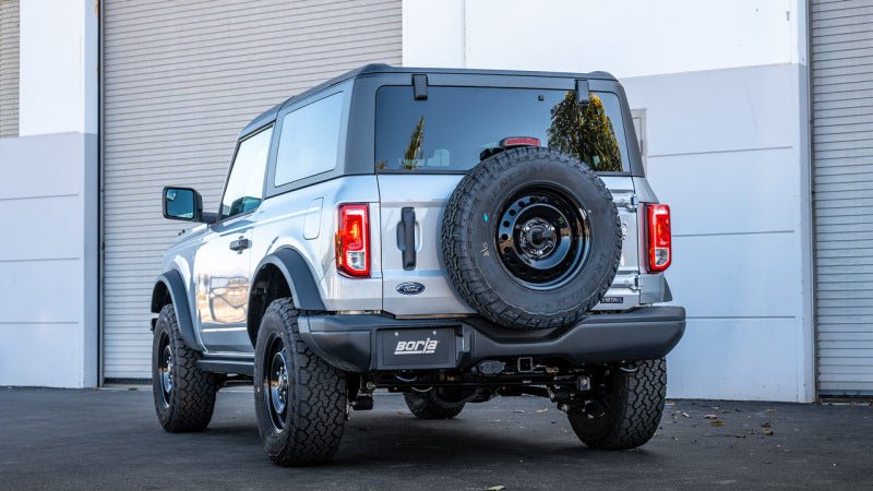 Borla - Borla 21 - 22 Ford Bronco 2.7L 2DR/4DR T - 304 Stainless Steel Cat - Back S - Type Exhaust - Brushed - Panda Motorworks