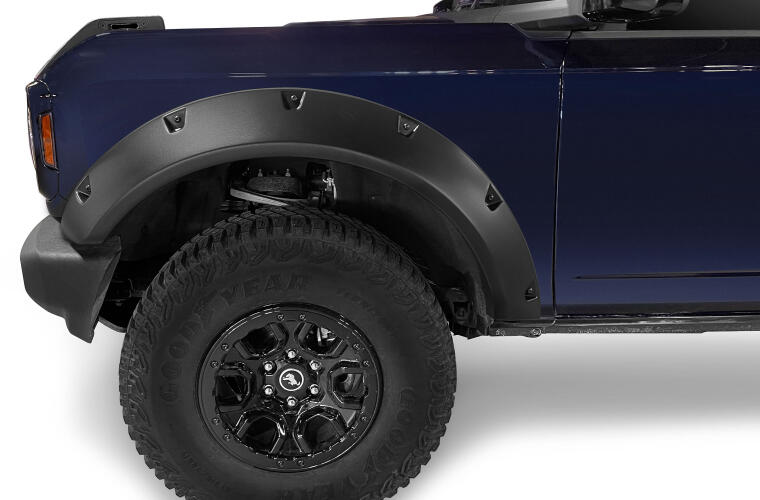 Bushwacker - Bushwacker 2021+ Ford Bronco 4 - Door Pocket Style Flares 4pc - Black - Panda Motorworks