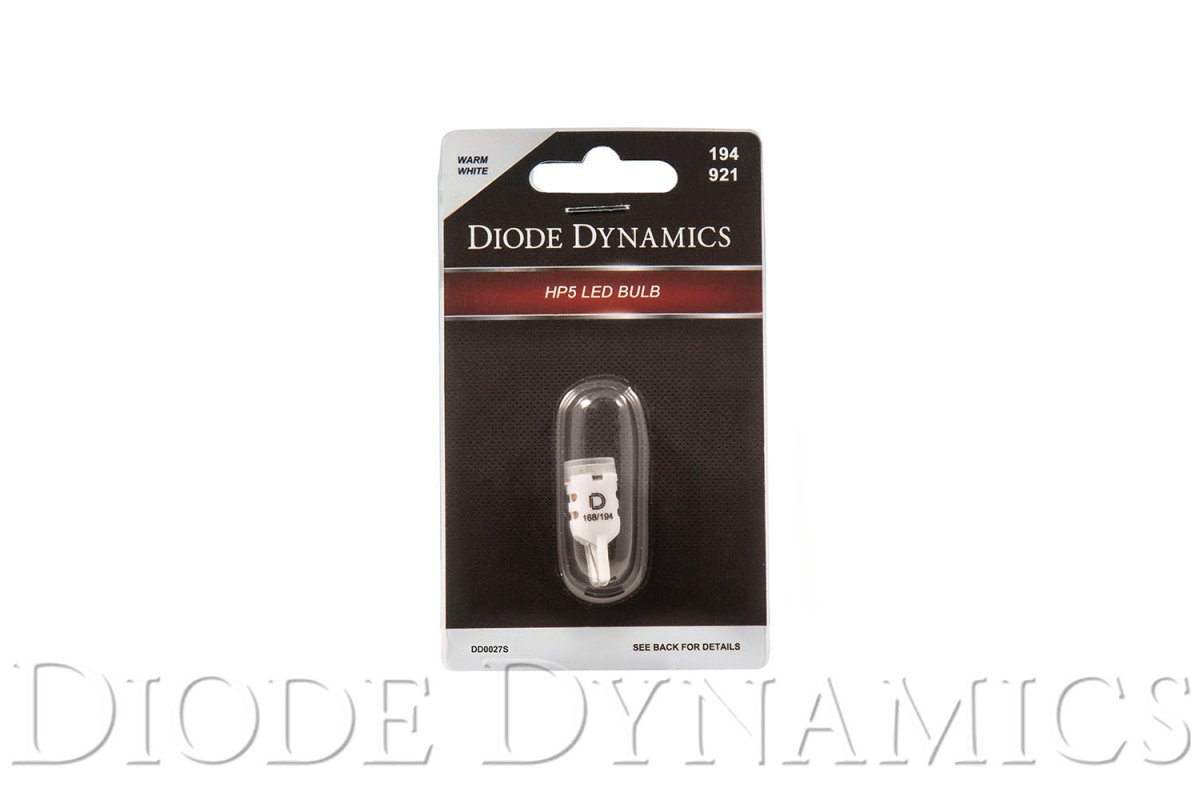 Diode Dynamics - 194 LED Bulb HP5 LED Warm White Short Single Diode Dynamics
