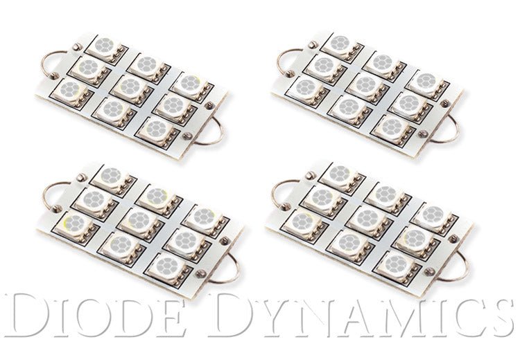 Diode Dynamics - 44mm SML9 LED Bulb Red Set of 4 Diode Dynamics
