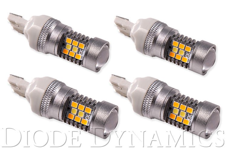 Diode Dynamics - 7443 LED Bulb HP24 LED Cool White Switchback Set of 4 Diode Dynamics