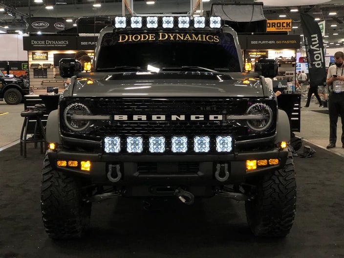 Diode Dynamics - Diode Dynamics Ford Bronco 2021+ Cornering Light Kit (Yellow) (Modular Bumper Only) - Panda Motorworks