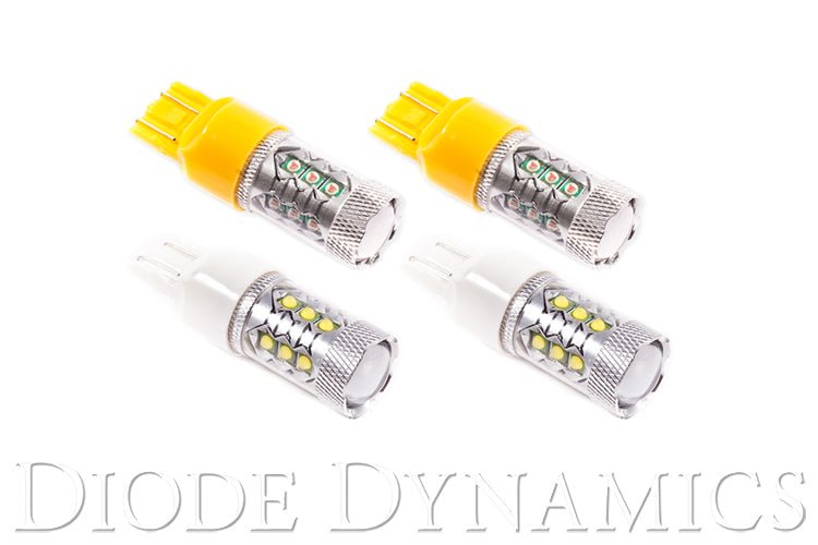 Diode Dynamics - JL Wrangler Front Turn Stage 2 (7443 LED Bulb XP80 White and Amber) Diode Dynamics