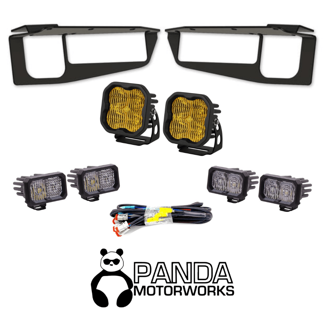Diode Dynamics - Panda Motorworks x Diode Dynamics Fog Light Flush Pocket Kit - Panda Motorworks