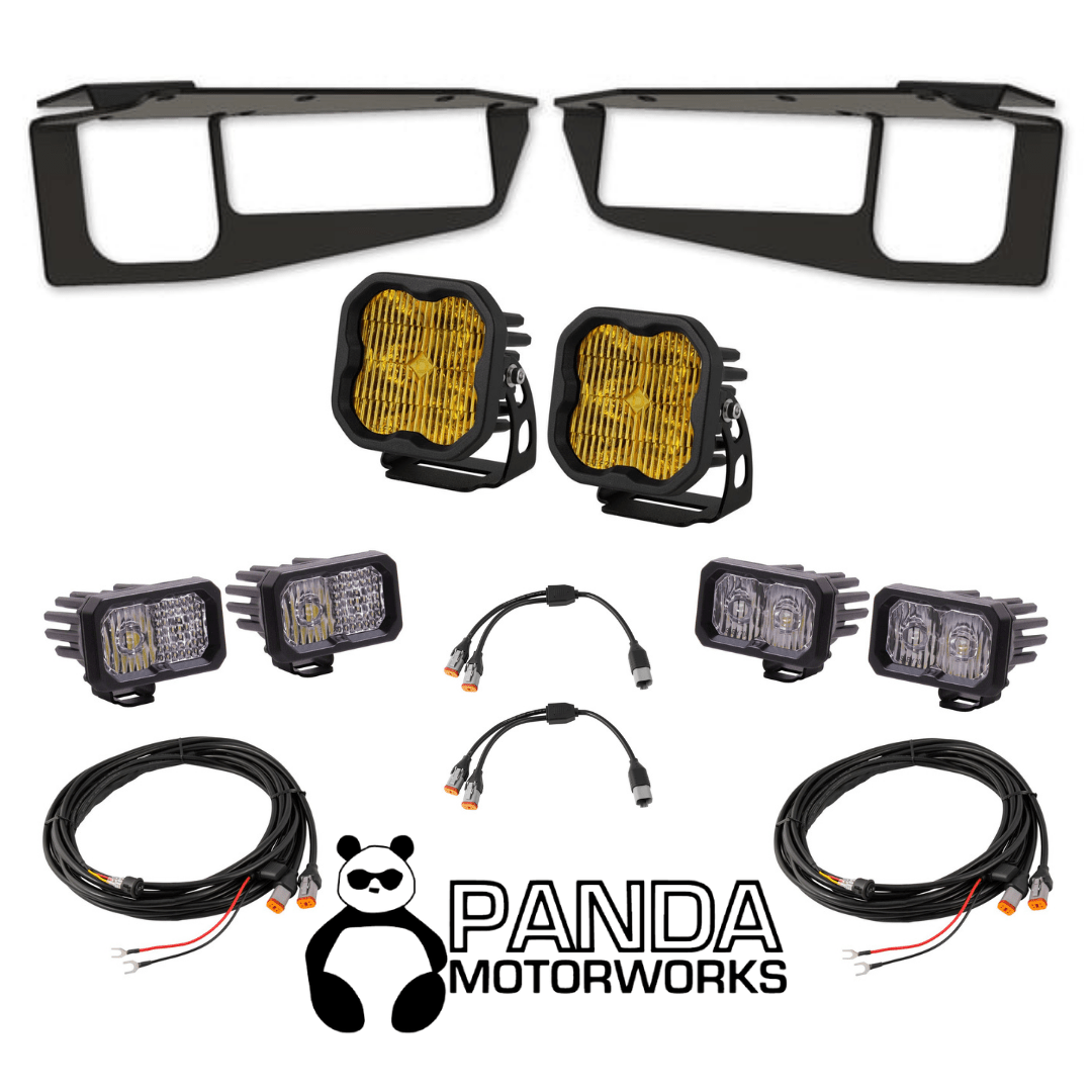 Diode Dynamics - Panda Motorworks x Diode Dynamics Fog Light Flush Pocket Kit - Panda Motorworks