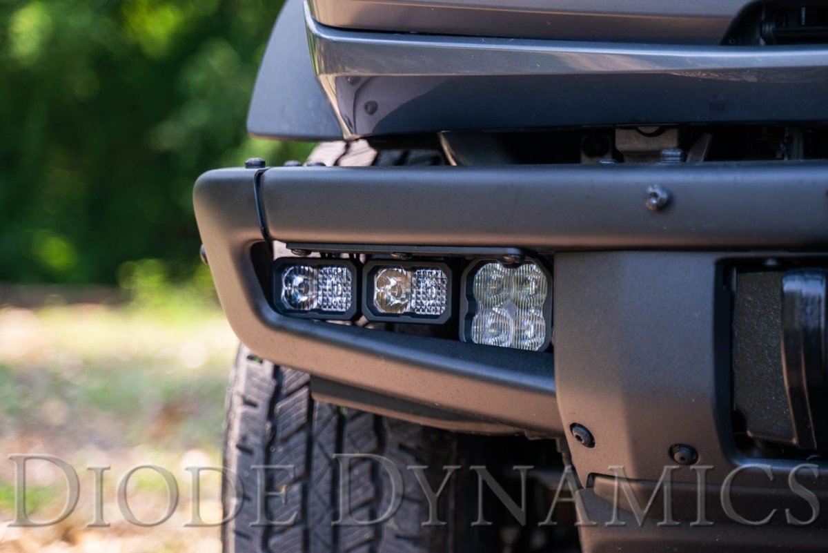 Diode Dynamics - Stage Series Fog Pocket Kit Bracket for 2021 Ford Bronco (w/ Steel Bumper) - Panda Motorworks