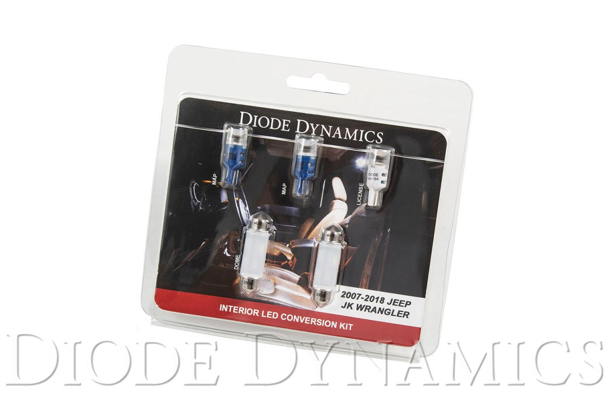 Diode Dynamics - Wrangler JK 4dr Interior Kit Stage 1 Blue Diode Dynamics