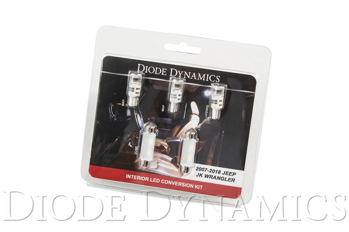 Diode Dynamics - Wrangler JK 4dr Interior Kit Stage 1 Cool White Diode Dynamics