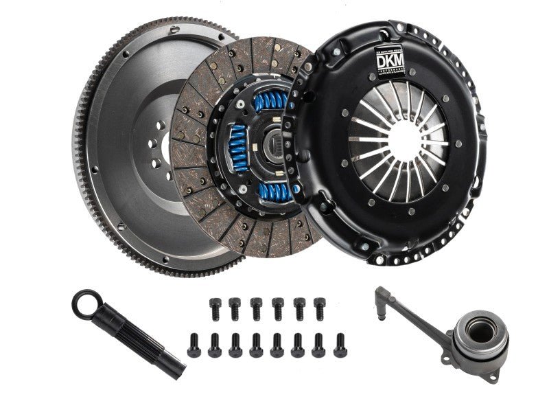 DKM Clutch - DKM Clutch 2.0 VW/Audi A3 TSI 8 Bolt Sprung Organic MB Clutch w/Steel Flywheel (440 ft/lbs Torque)