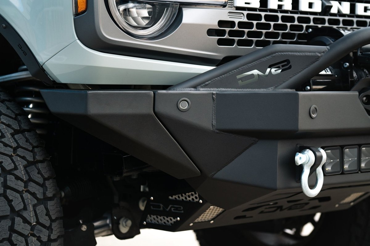 DV8 - DV8 Offroad 2021+ Ford Bronco FS-15 Series Modular Front Bumper Winch Capable w/ Auxiliary Light Mounts