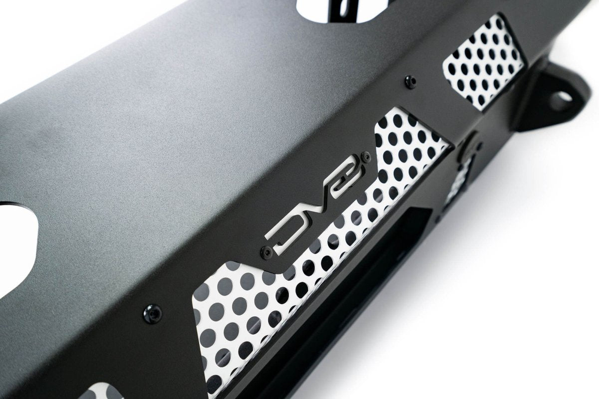 DV8 - DV8 Offroad 2021+ Ford Bronco MTO Series Front Bumper Winch Capable w/ Optional Bull Bar/Aux Light Opening