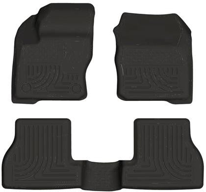 Husky Liners WeatherBeater Combo Black Floor Liners - Panda Motorworks