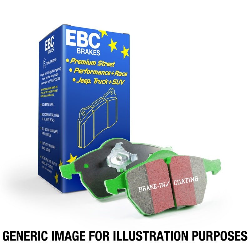 EBC - EBC 06 - 13 Audi A3 2.0 Turbo (Girling rear caliper) Greenstuff Rear Brake Pads - Panda Motorworks