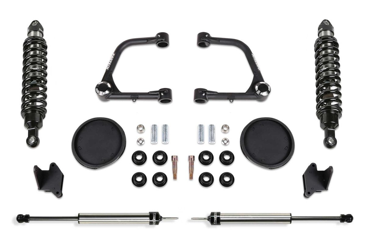 Fabtech - Fabtech 2022 Toyota Tundra 4WD 3″ UNIBALL UCA LIFT KIT – FRONT DIRT LOGIC 2.5 COILOVERS & REAR COIL SPRING SPACERS W/REAR DIRT LOGIC 2.25 SHOCKS - Panda Motorworks