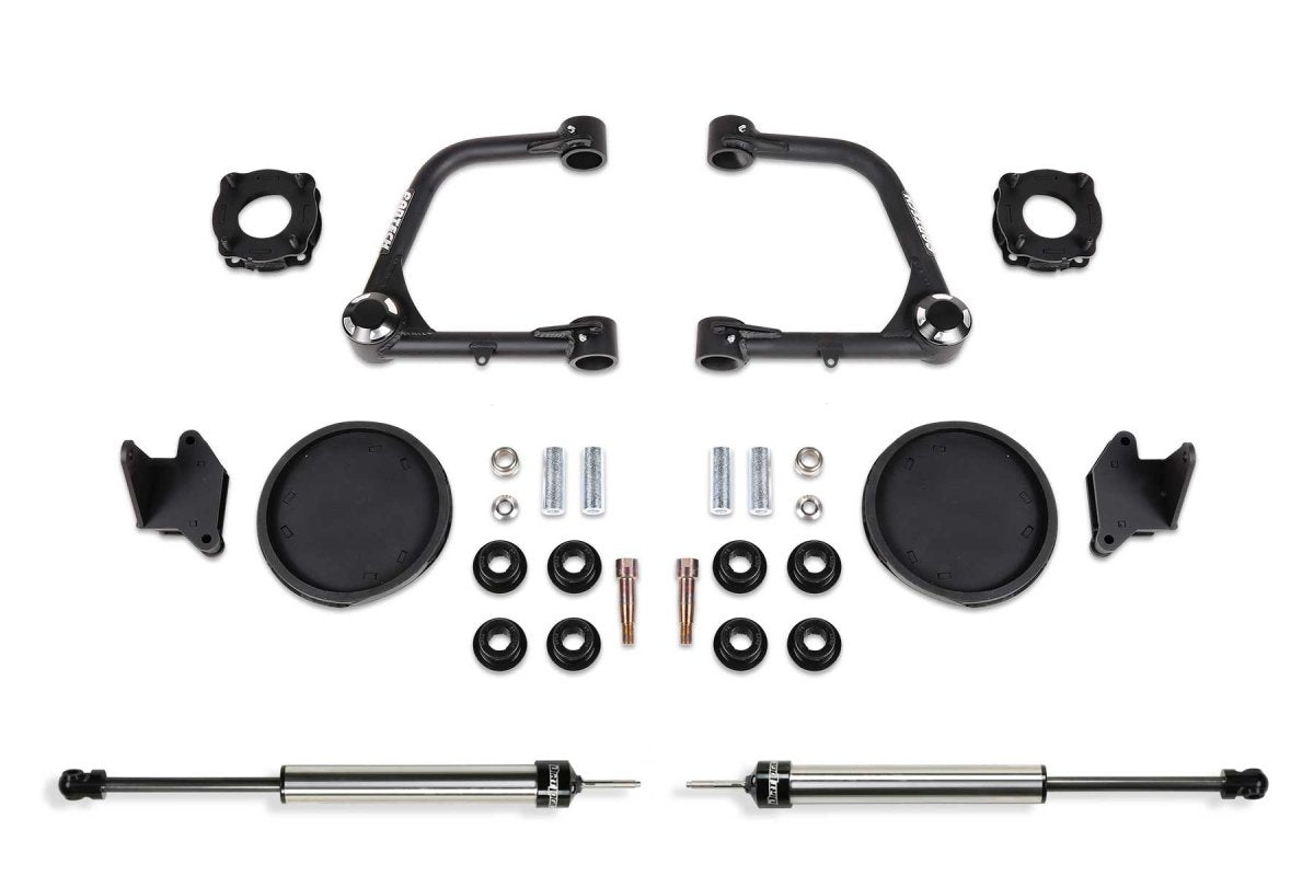 Fabtech - Fabtech 2022 Toyota Tundra 4WD 3″ UNIBALL UCA LIFT KIT – FRONT SHOCK SPACERS & REAR COIL SPRING SPACERS W/REAR DIRT LOGIC 2.25 SHOCKS - Panda Motorworks