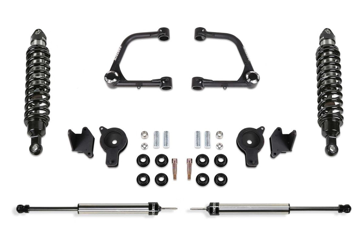 Fabtech - Fabtech 2022 Tundra 4WD 3″ UNIBALL UCA LIFT KIT – FRONT DIRT LOGIC 2.5 COILOVERS & REAR AIR BAG SPACERS W/REAR DIRT LOGIC 2.25 SHOCKS - Panda Motorworks
