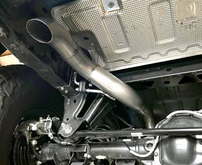 Gibson Performance - Gibson 21 - 22 Ford Bronco 4DR Dual Trail Kit Single Exhaust System - Stainless - Panda Motorworks