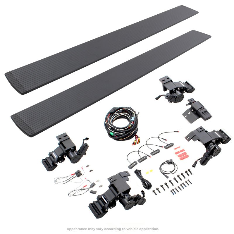 Go Rhino - Go Rhino 21 - 23 Ford Bronco 4dr E - BOARD E1 Electric Running Board Kit (No Drill) - Textured Black - Panda Motorworks