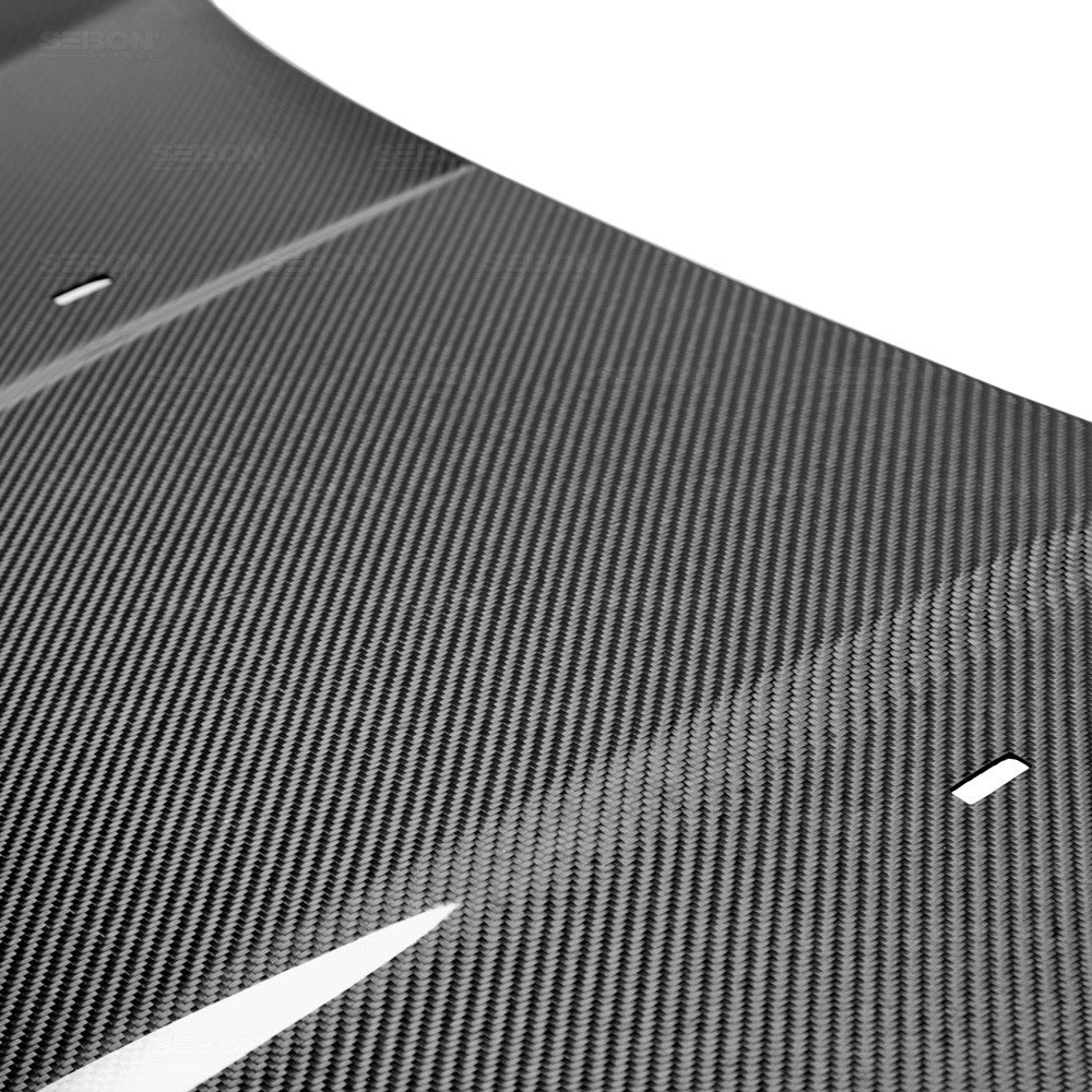 Seibon OEM Style Carbon Fiber Hood for 2014+ Fiesta ST - Panda Motorworks - 3