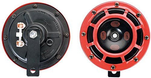 HELLA Supertone 12V High Tone/Low Tone Twin Horn Kit - Panda Motorworks - 2