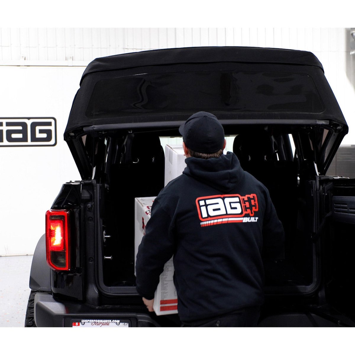 IAG Performance - IAG EZ - Lift Soft Top Assist System for 2021+ Ford Bronco 4 Door Soft Top - Panda Motorworks