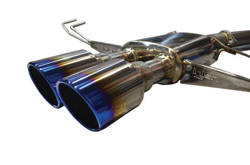 Injen - Injen 17 - 19 Honda Civic Type - R 3in SS Cat - Back Exhaust w/ Dual Burnt Titanium Tips - Panda Motorworks
